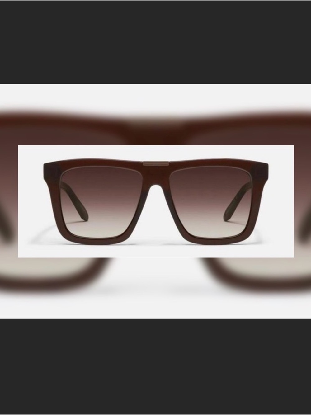 Quay Australia Polarized "Name Drop" square sunglasses